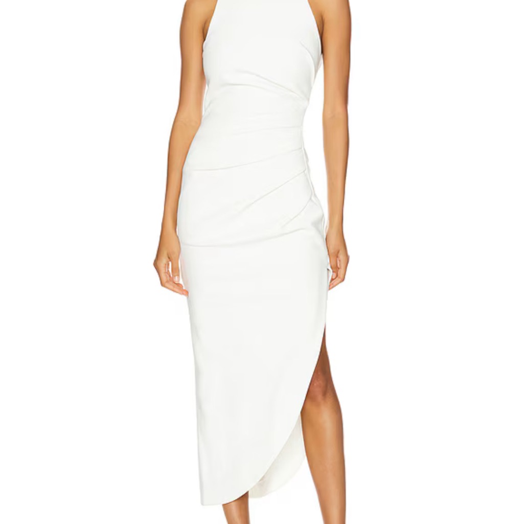 Ida Midi Dress In Ivory New With Tag